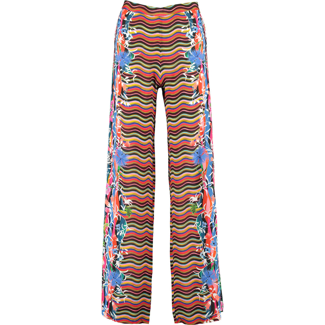 SALONI  Multicoloured Abstract Trousers